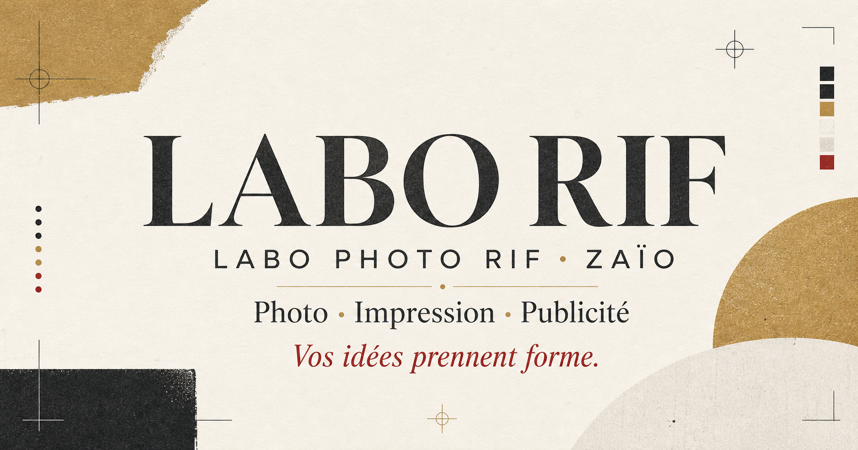 De officiële website van Labo Photo Rif op verschillende schermformaten